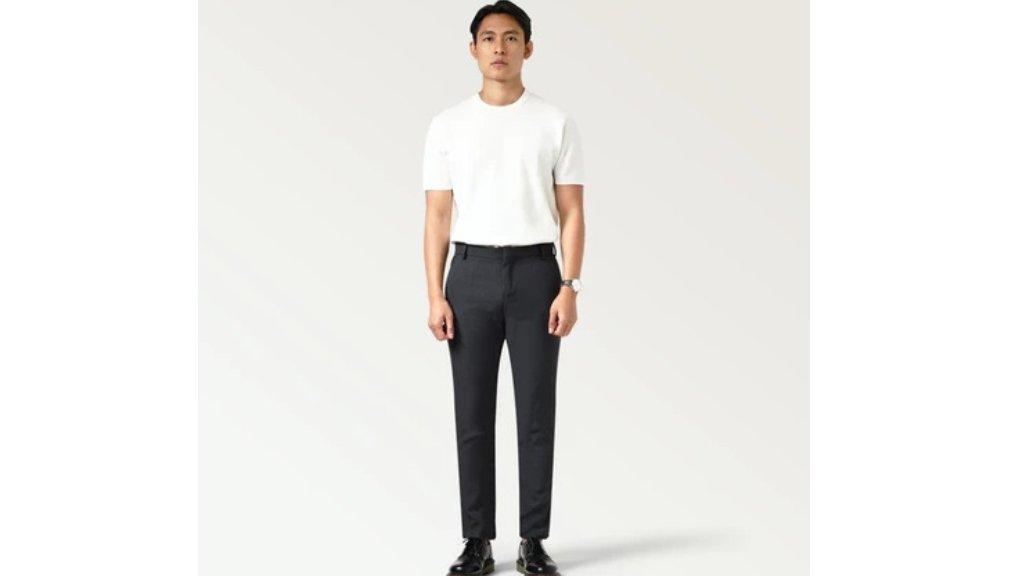 Froyemul DARK GREY TROUSERS | Celana Bahan Formal Pria Slim Fit