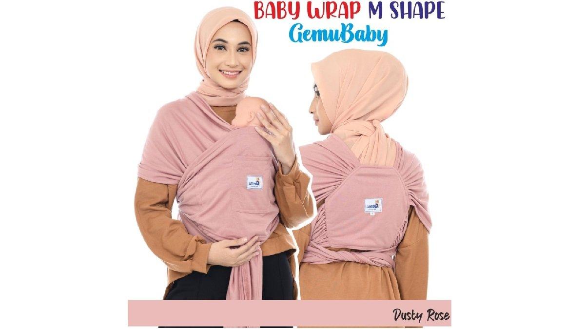 GEMUBABY Gendongan Bayi Depan M Shape Baby Wrap 3in1 Cocok untuk Mudik