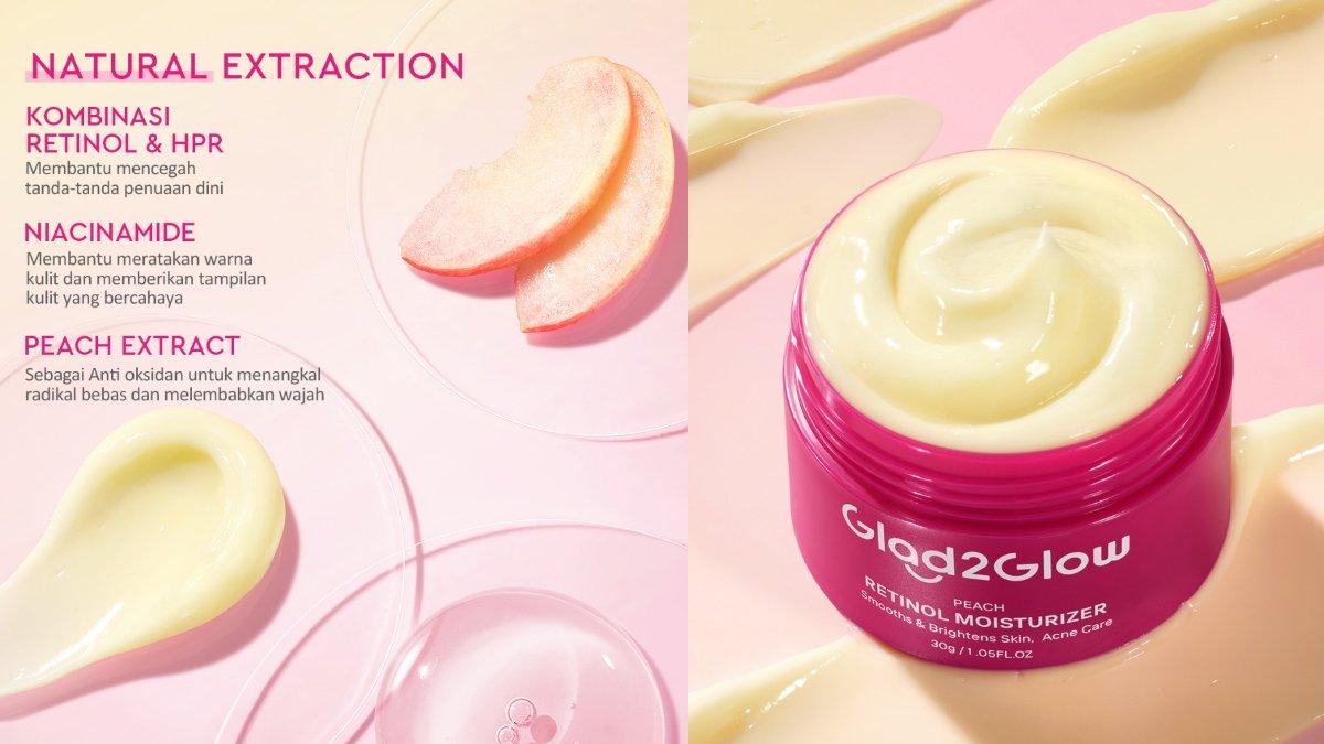 Glad2Glow Peach Retinol Moisturizer
