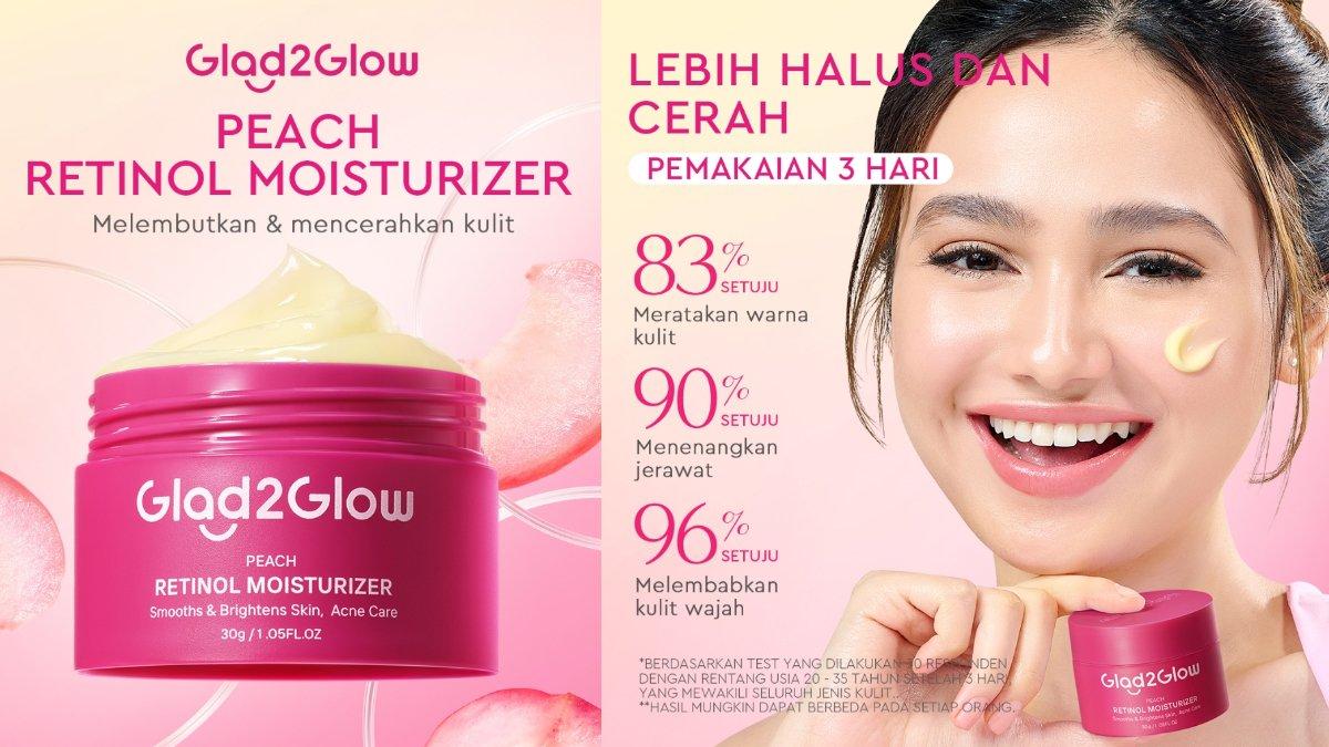 GLAD2GLOW Peach Retinol Moisturizer