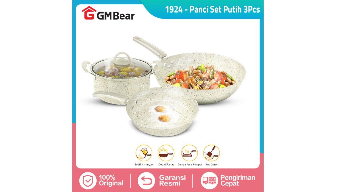 GM Bear Panci Wajan Set isi 3pcs 1924