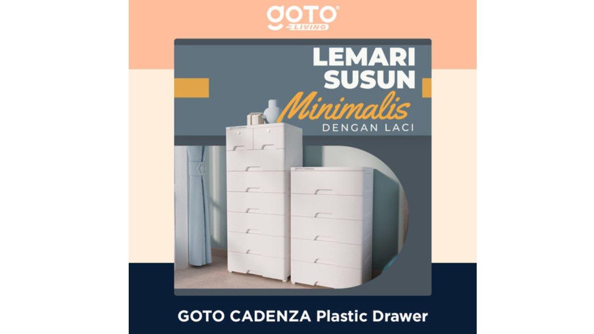  GOTO Cadenza Lemari Susun Laci Pakaian Rak Baju