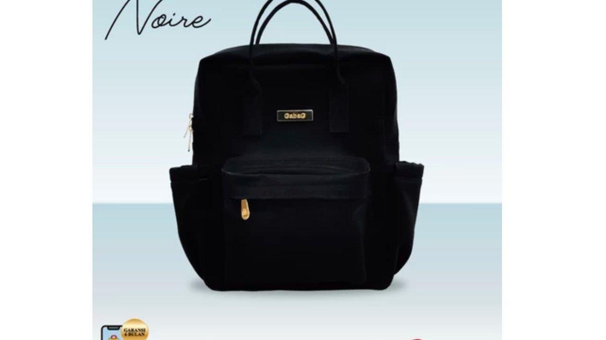 Gabag - Diaperbag -Tas perlengkapan bayi - Tas sekolah (Laptop Fit ) Noire - Nicolette - Estelle