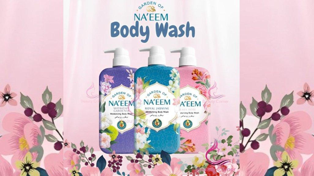Garden of Na'eem Body Wash tersedia dalam tiga pilihan varian yang bisa kamu pilih (shopee.id)