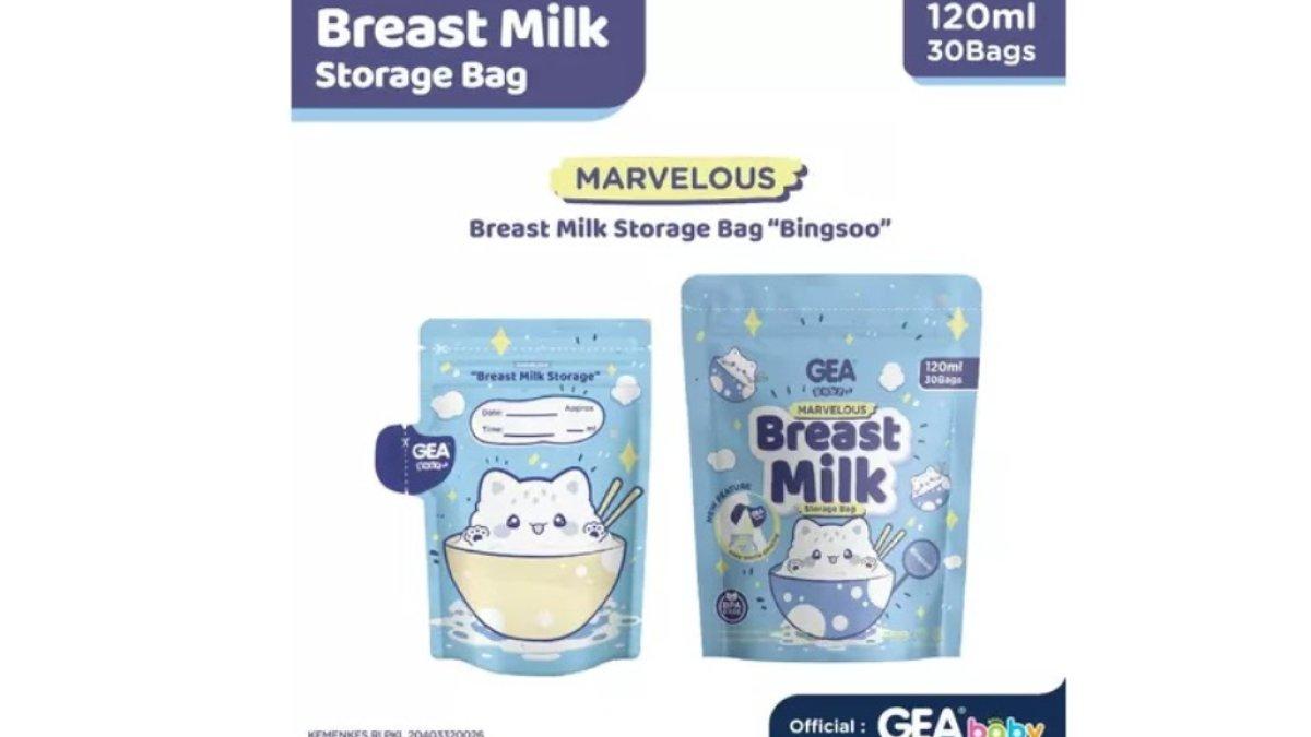 Gea Baby Premium Breast Milk Storage Bag 120ml Pour Marvelous