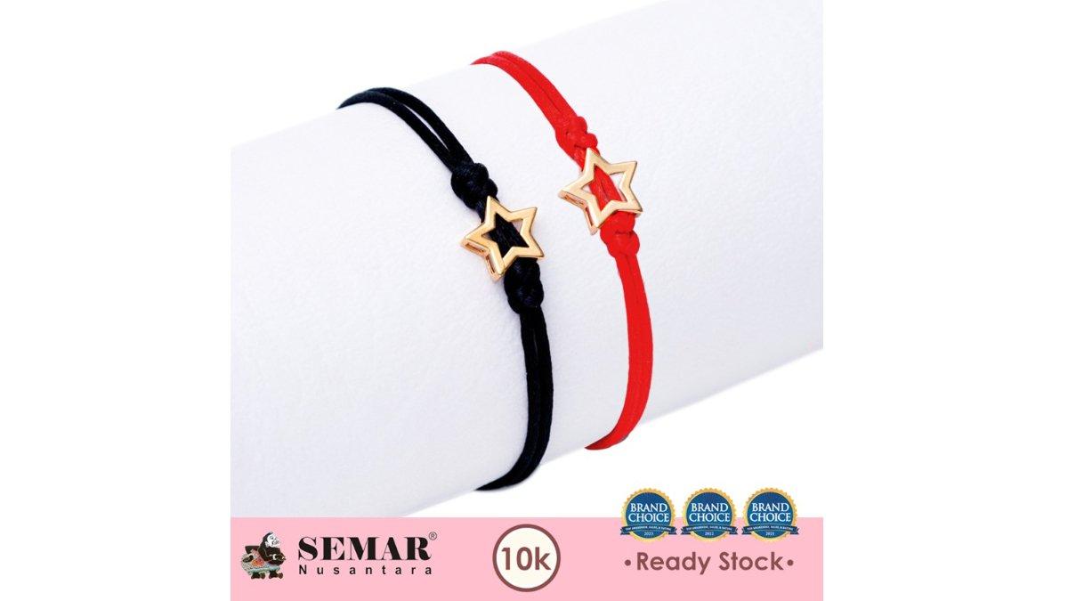 Gelang Emas Kids Tali Star Gold 10K Semar Nusantara