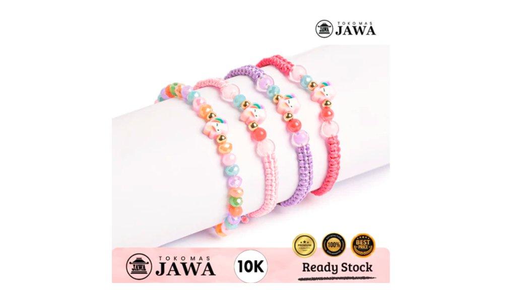 Gelang Tali Emas Anak Yunicorn Kadar 10 Karat Toko Mas Jawa