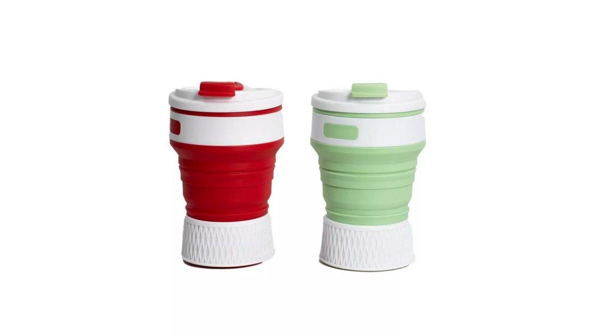 Gelas Lipat Silicon/Travel/Portable/Collasible Cup 350 Ml