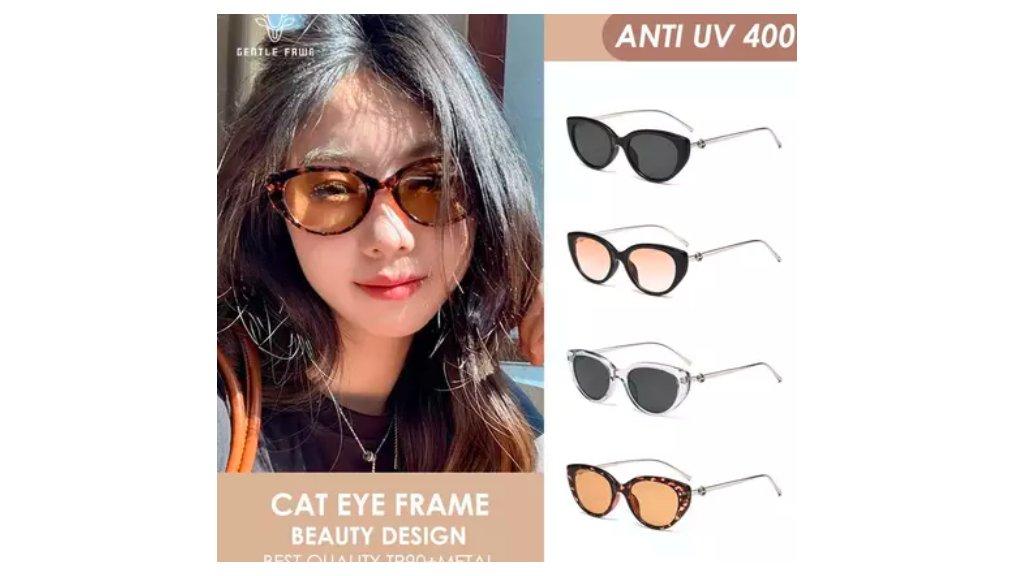 Gentle Fawn Kacamata Sunglasses Anti UV 400 Anti Silau Style Cat Eye 522