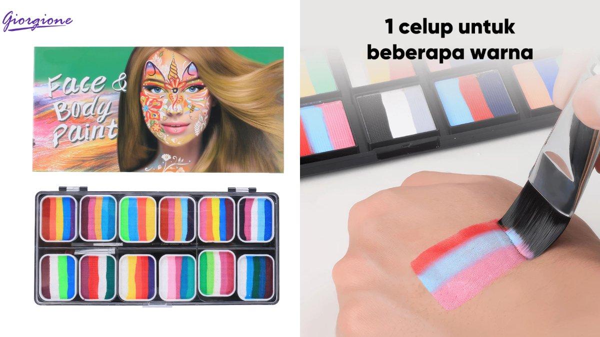 Giorgione Cat Wajah Face Paint Dan Brush Set G-BP