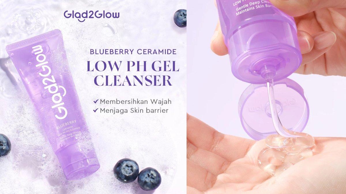 Glad2Glow Blueberry Ceramide Low pH Gel Cleanser