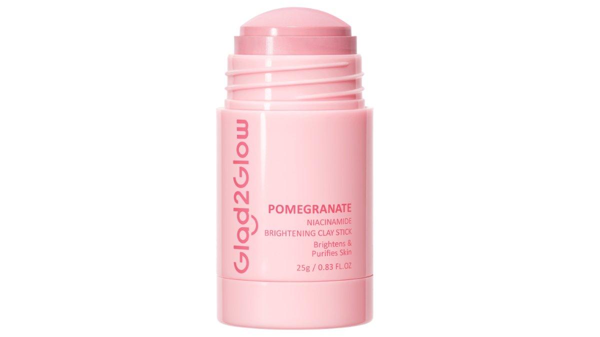 Glad2Glow Pomegrante Niacinamide Brightening Clay Stick