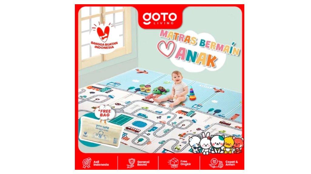 Goto Shiro Playmate Bayi Matras Lipat Playmat Anak Tebal 180x200 Cm