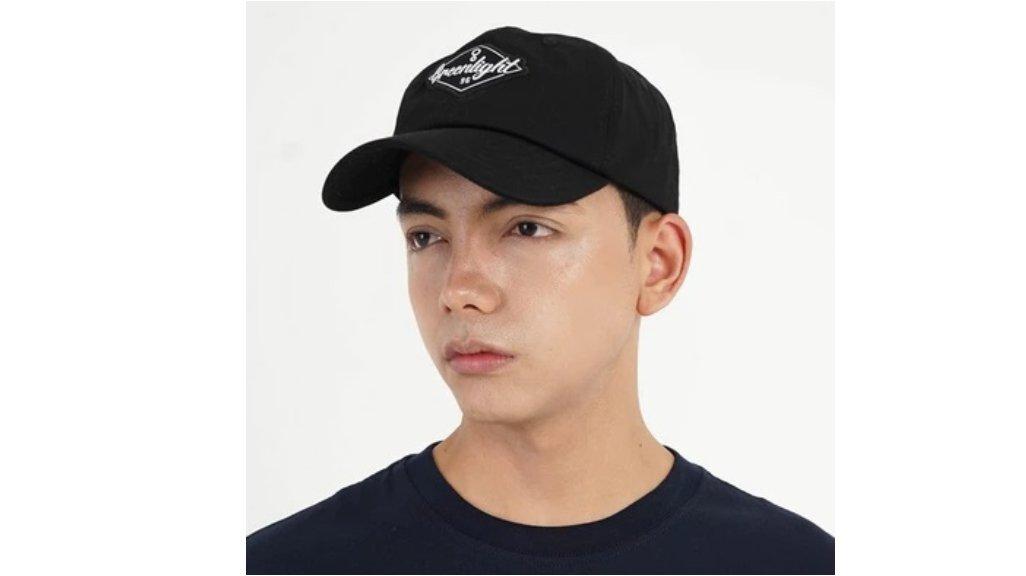 Greenlight Topi Pria Dad Hat Katun Drill Logo Script Celle OL-C041224