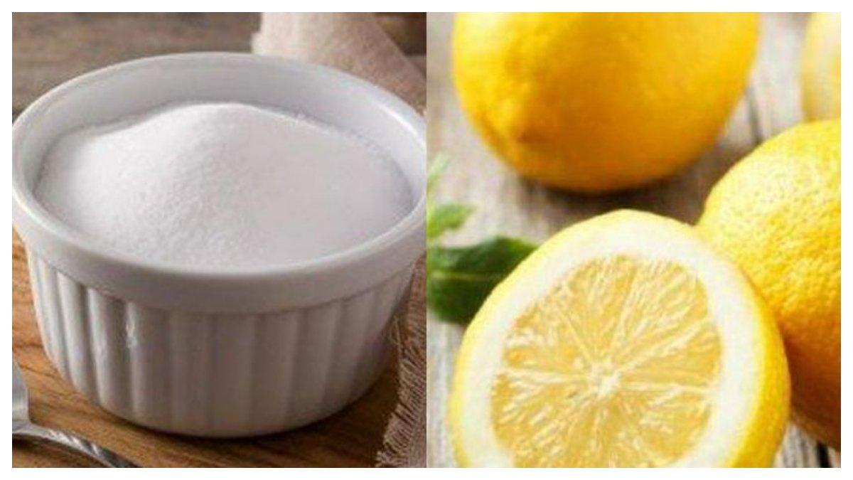Ilustrasi lemon dan garam untuk membersihkan wajan berkerak dan berlemak.