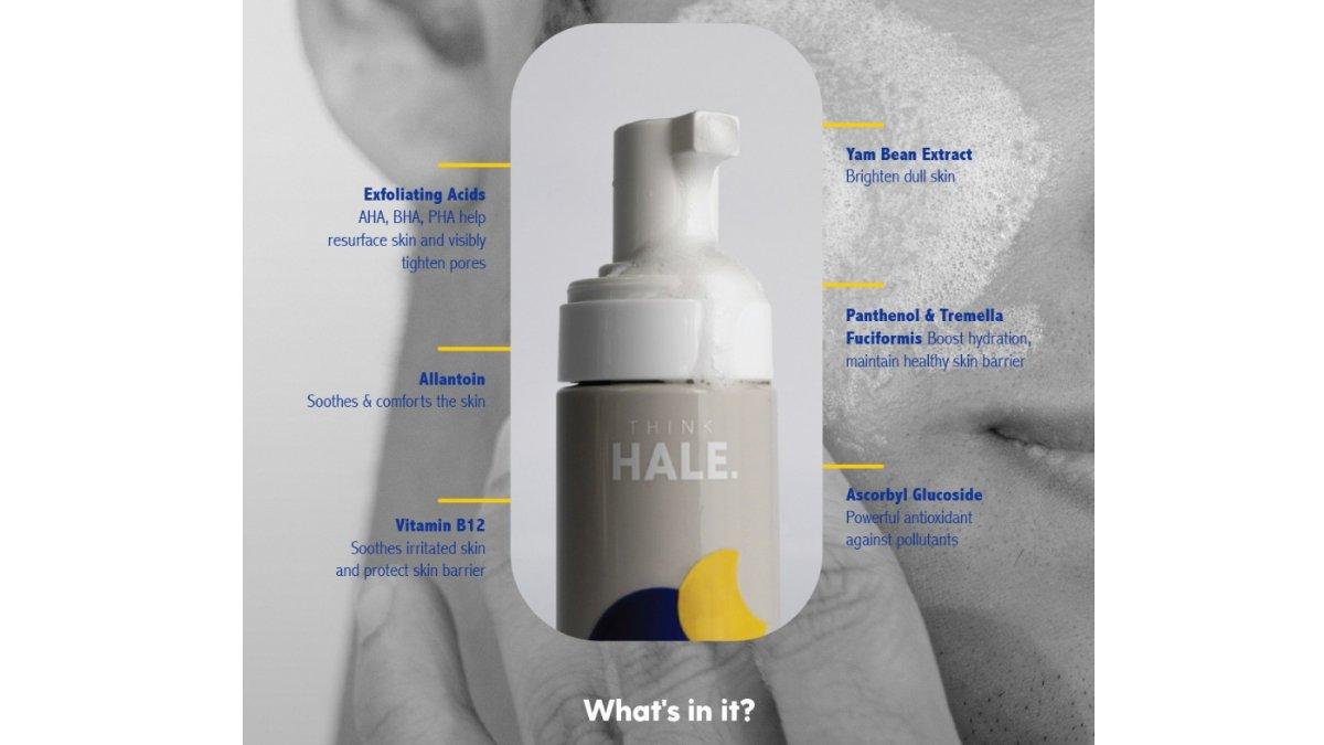 HALE Overnight Glow Exfoliating Mousse Solution
