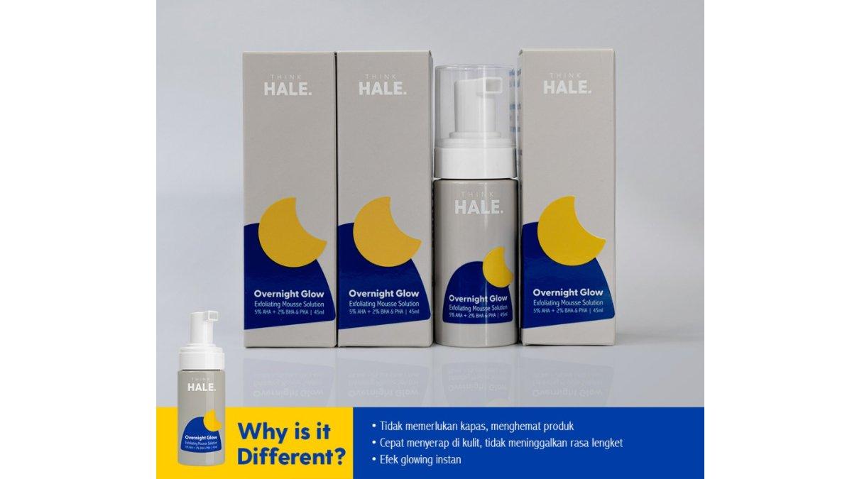 HALE Overnight Glow Exfoliating Mousse Solution
