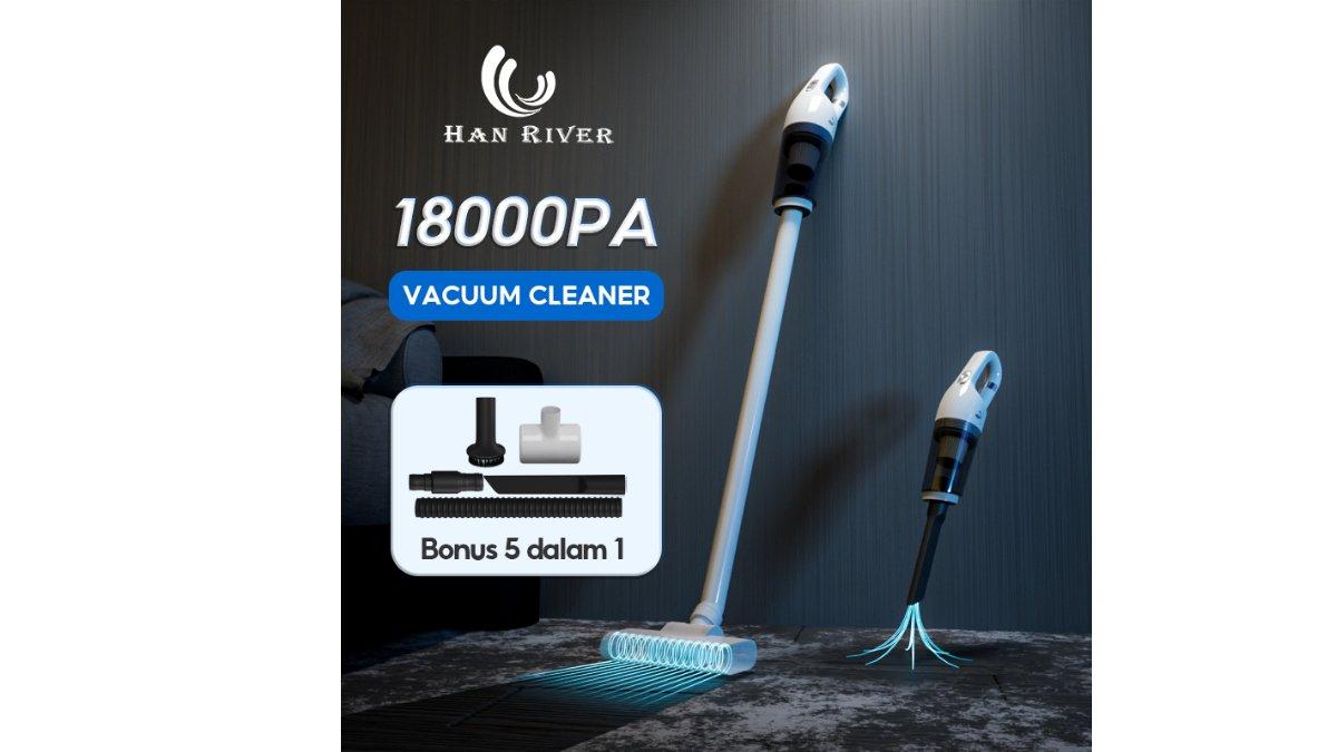 HAN RIVER Vacum Cleaner Pengisian Nirkabel 5 in 1