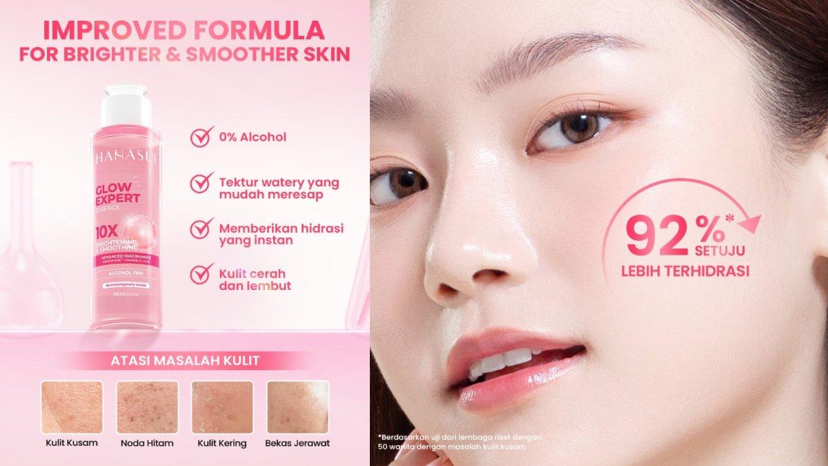 HANASUI Glow Expert Toner Essence New Improved Formula