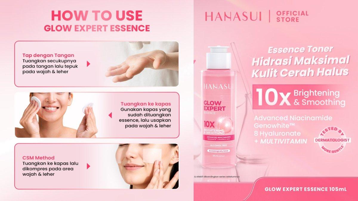 HANASUI Glow Expert Toner Essence New Improved Formula