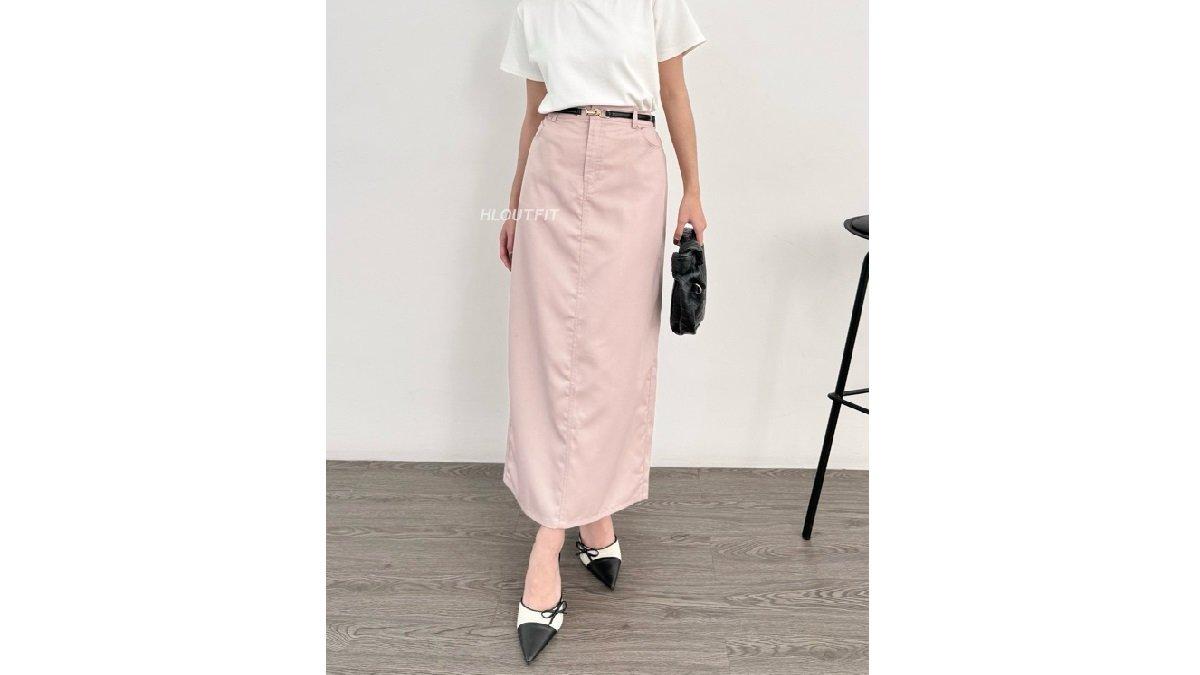 HL HANA Korean Midi Skirt Y2K
