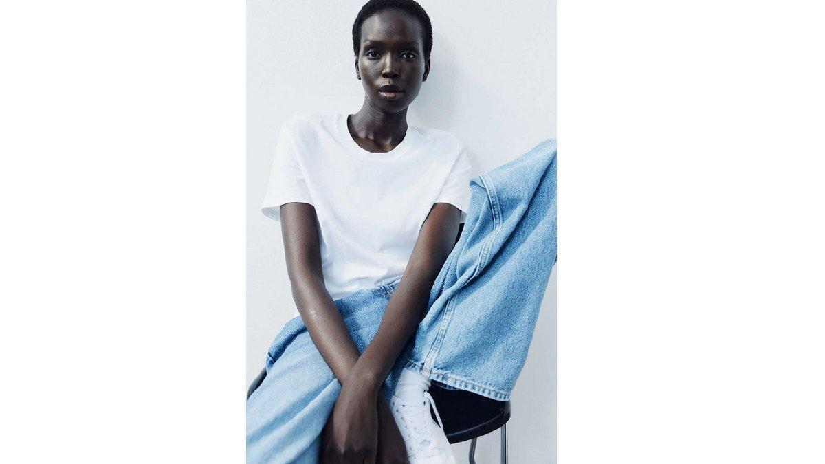 H&M Wanita Cotton T-shirt