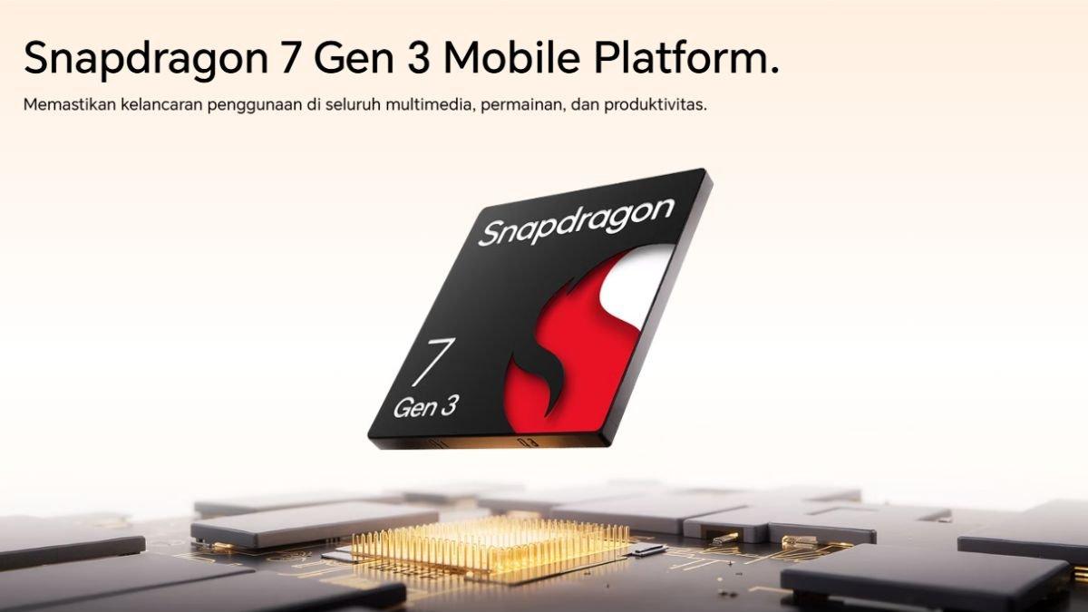 Ilustrasi dapur pacu HONOR 400 yang diperkuat Snapdragon 7 Gen 3