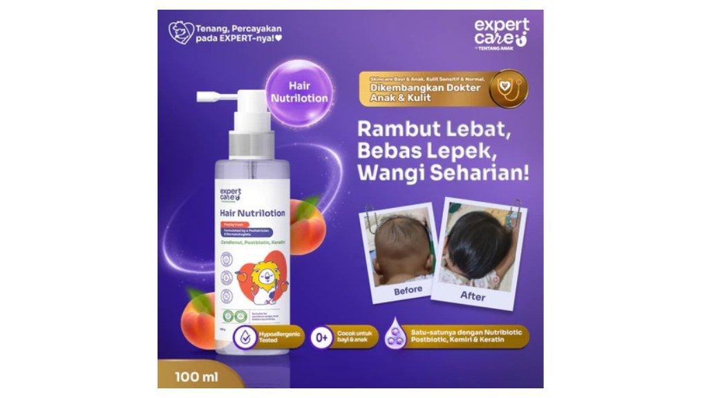 Hair Lotion Anak & Bayi - Expert Care Hair Nutrilotion 100ml dengan Nutribiotic
