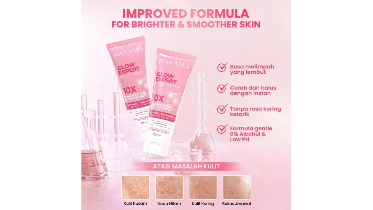 Hanasui Glow Expert Gentle Cleanser New Improved Formula