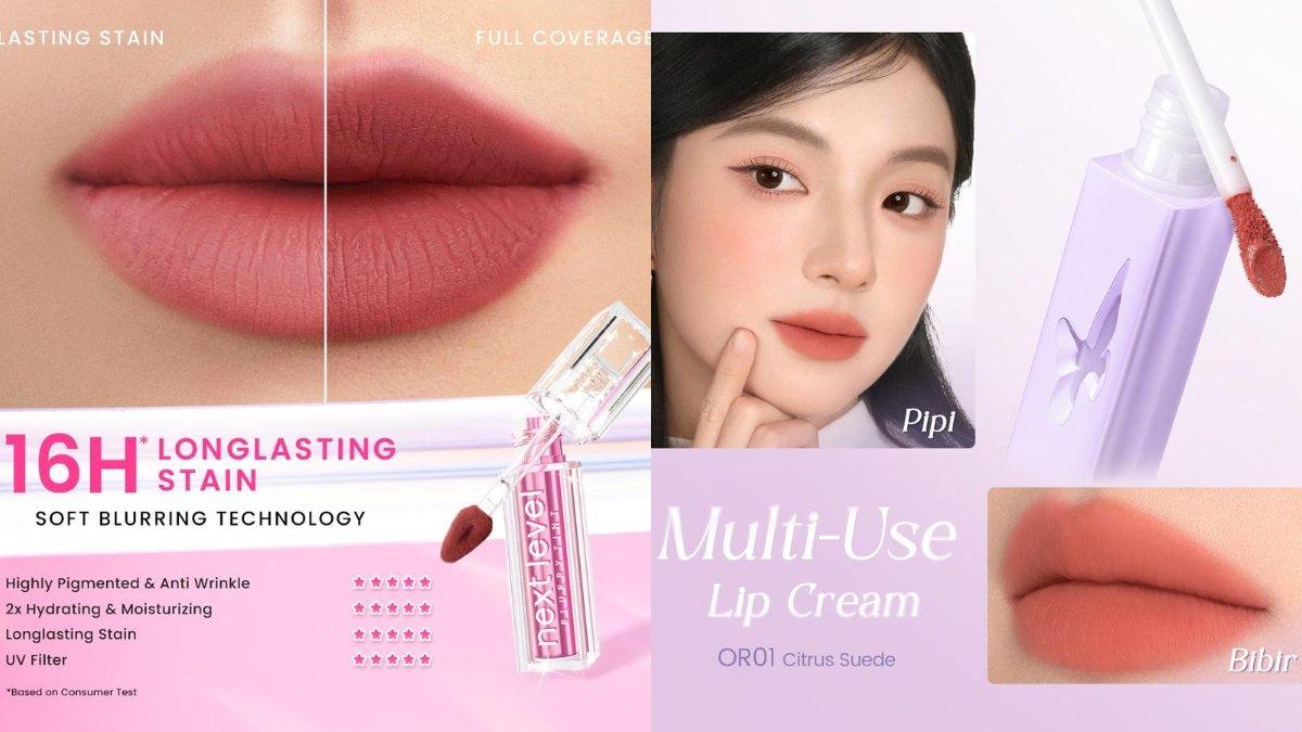 Hanasui Next Level Blurry Tint vs FOCALLURE AiryBlur Velvet Lip