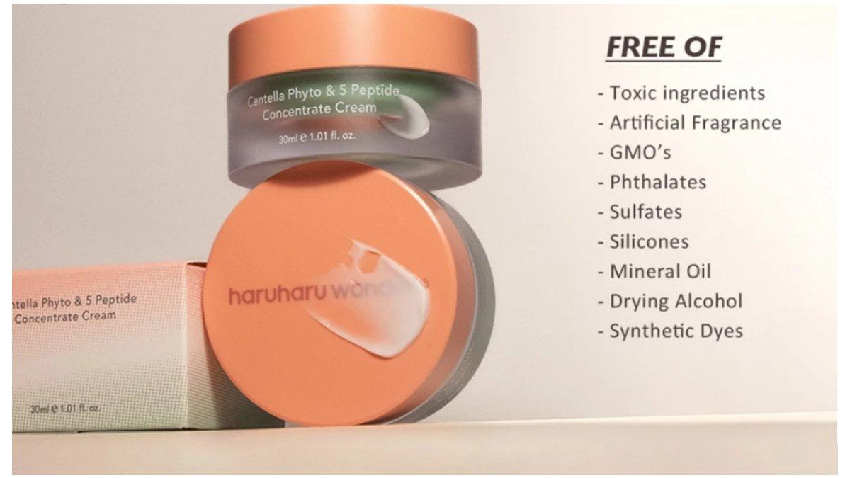 Haruharu Centella Phyto & 5 Peptide Concentrate Cream