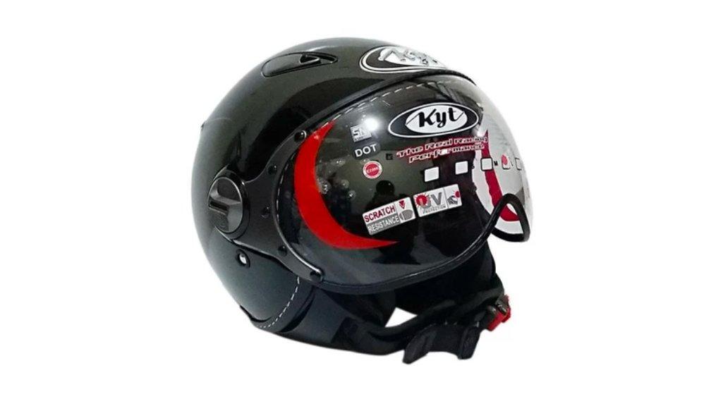 Helm KYT Elsico Solid Cream Retro