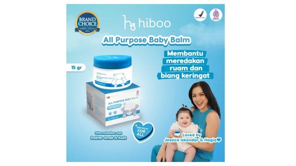 Hiboo All Purpose Baby Balm 15g with 10 persen Coconut Oil Vit E Beeswax