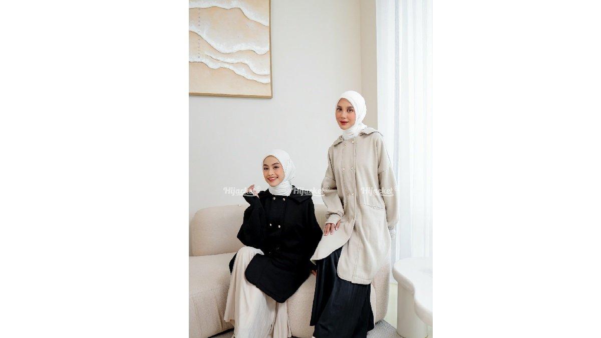 Hijacket Nayara Jaket Muslimah Syar'i Hangat & Elegan Jaket Fleece Premium