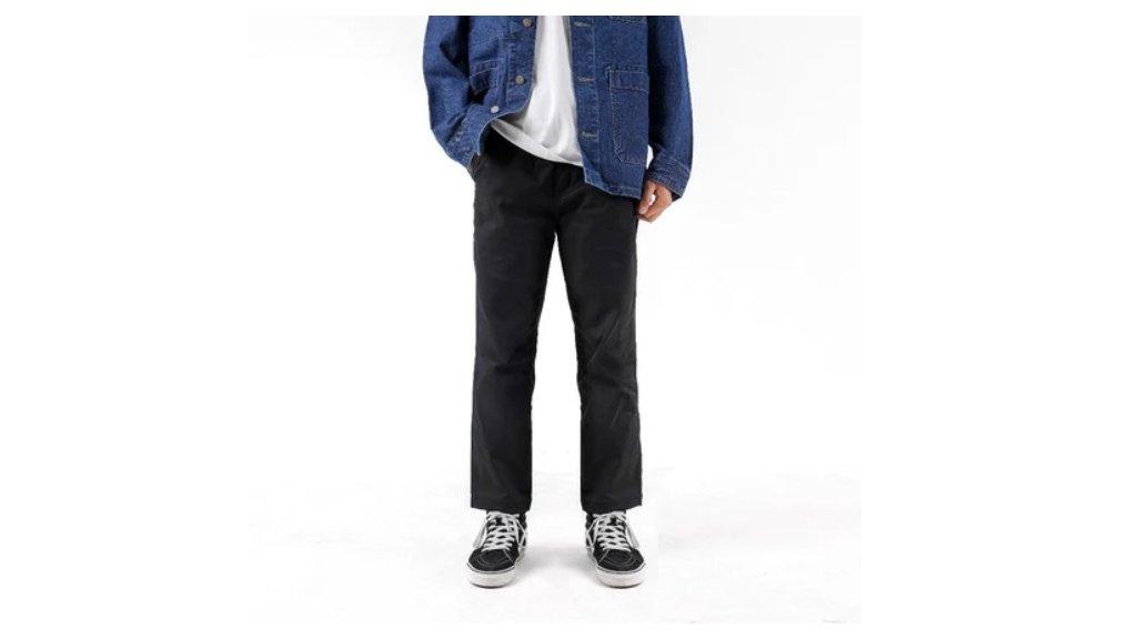 House of Smith Celana Chino Pria - New Sminos Black - Chino Long Pants