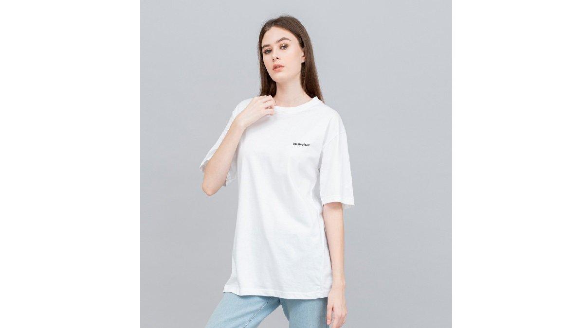 Houseofcuff T-shirt Kaos Polos Pendek Putih Wanita