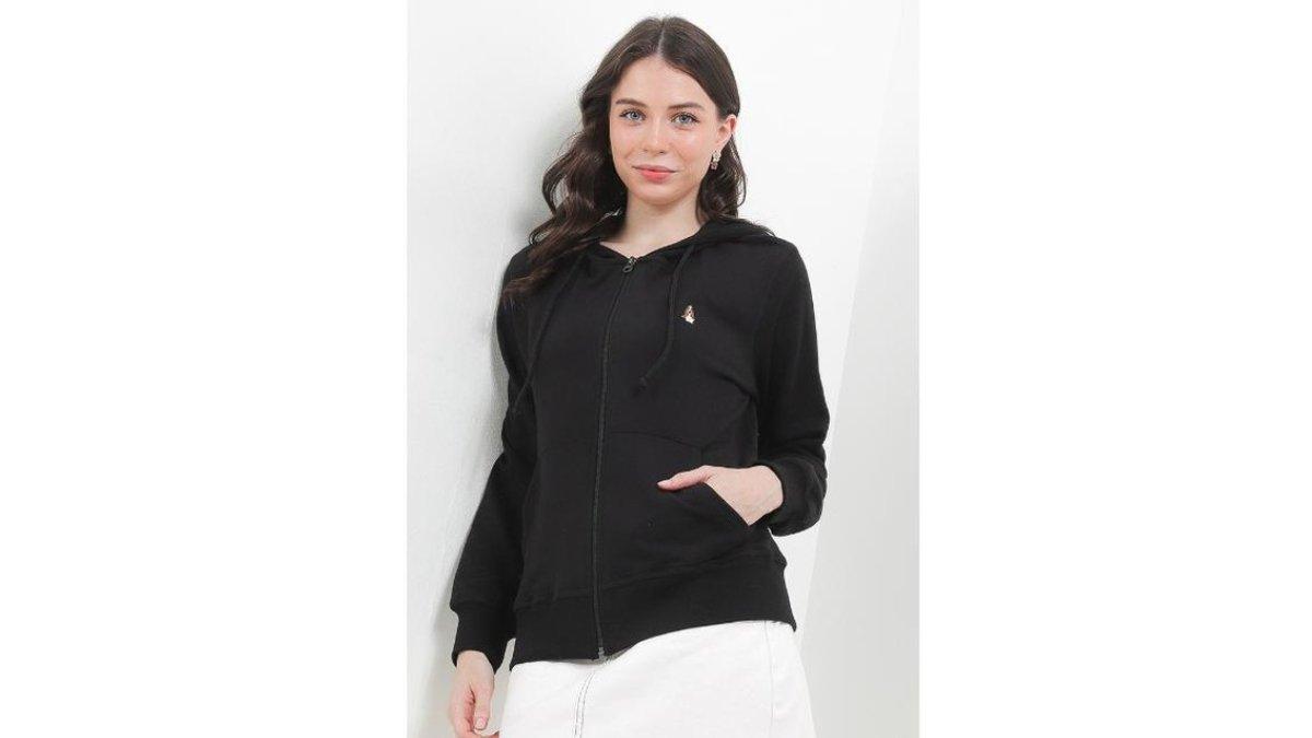 Hush Puppies Hoodie Wanita Bsc Kaina Black