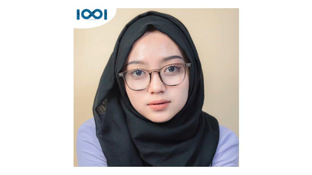 IOOI Eyewear - Kacamata Oval Bahan Metal Lensa Anti Radiasi Blueray Photocromic Pria Wanita 81008