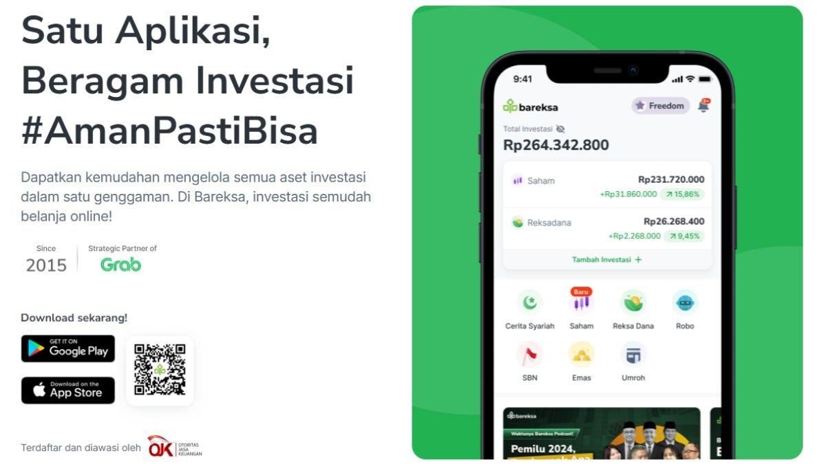 Ilustrasi aplikasi Bareksa