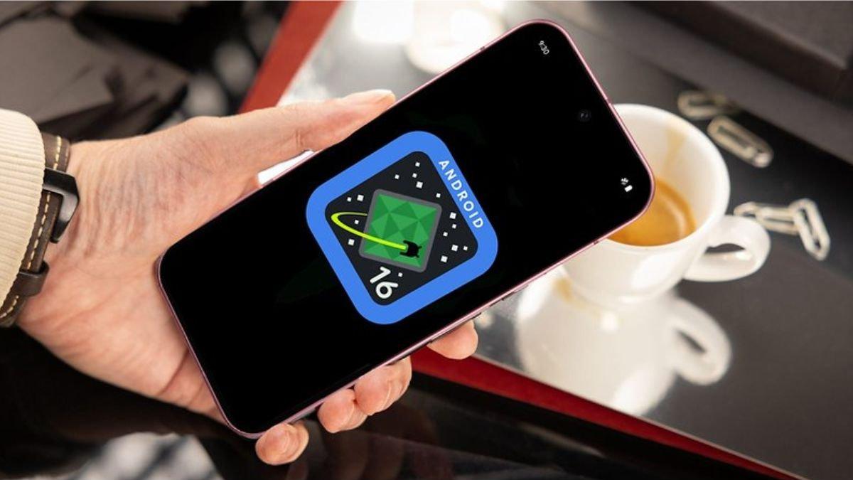 Ilustrasi HP dengan sistem operasi terbaru, Android 16