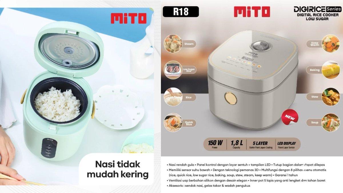 4 Rekomendasi Rice Cooker Digital Terbaik dari MITO, Fitur Lengkap ...