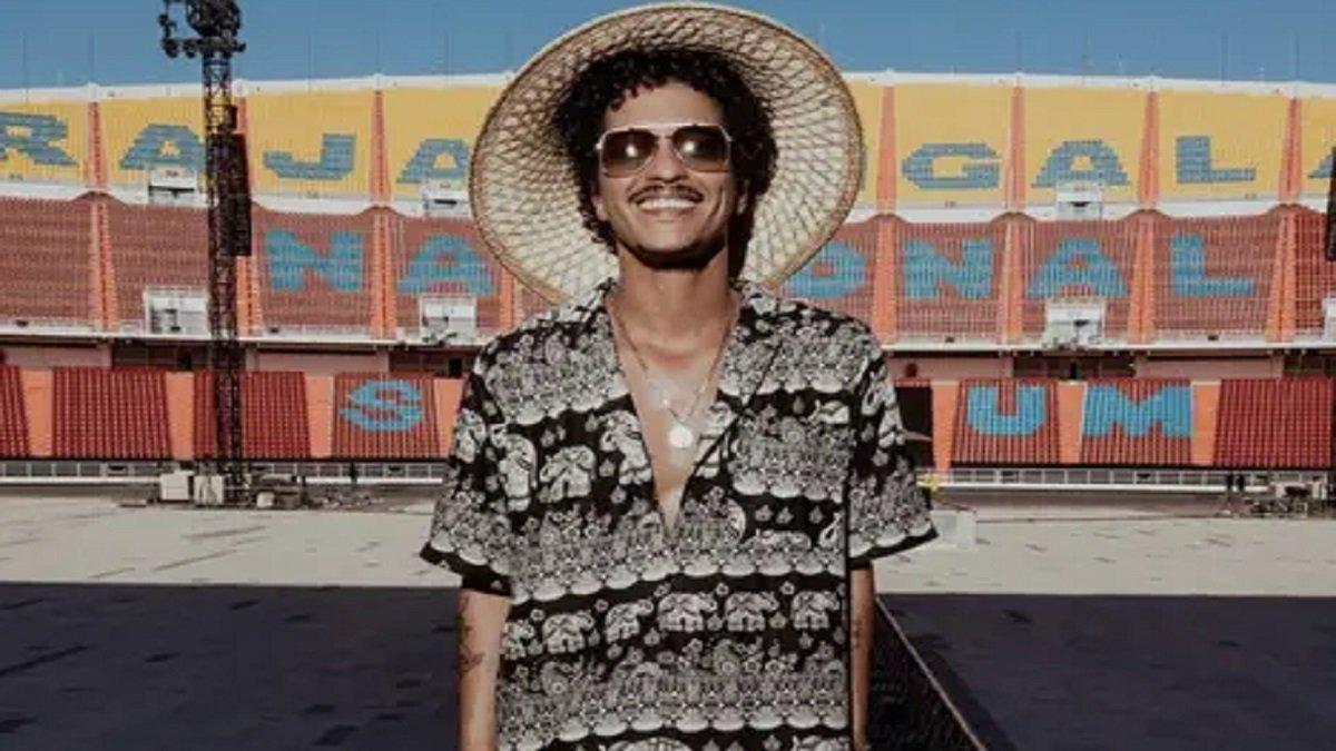Ilustrasi gaya retro dengan sentuhan funky ala Bruno Mars yang bisa jadi inspirasi nonton konser.