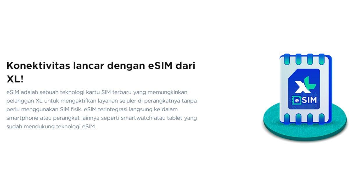 Ilustrasi layanan eSIM XL