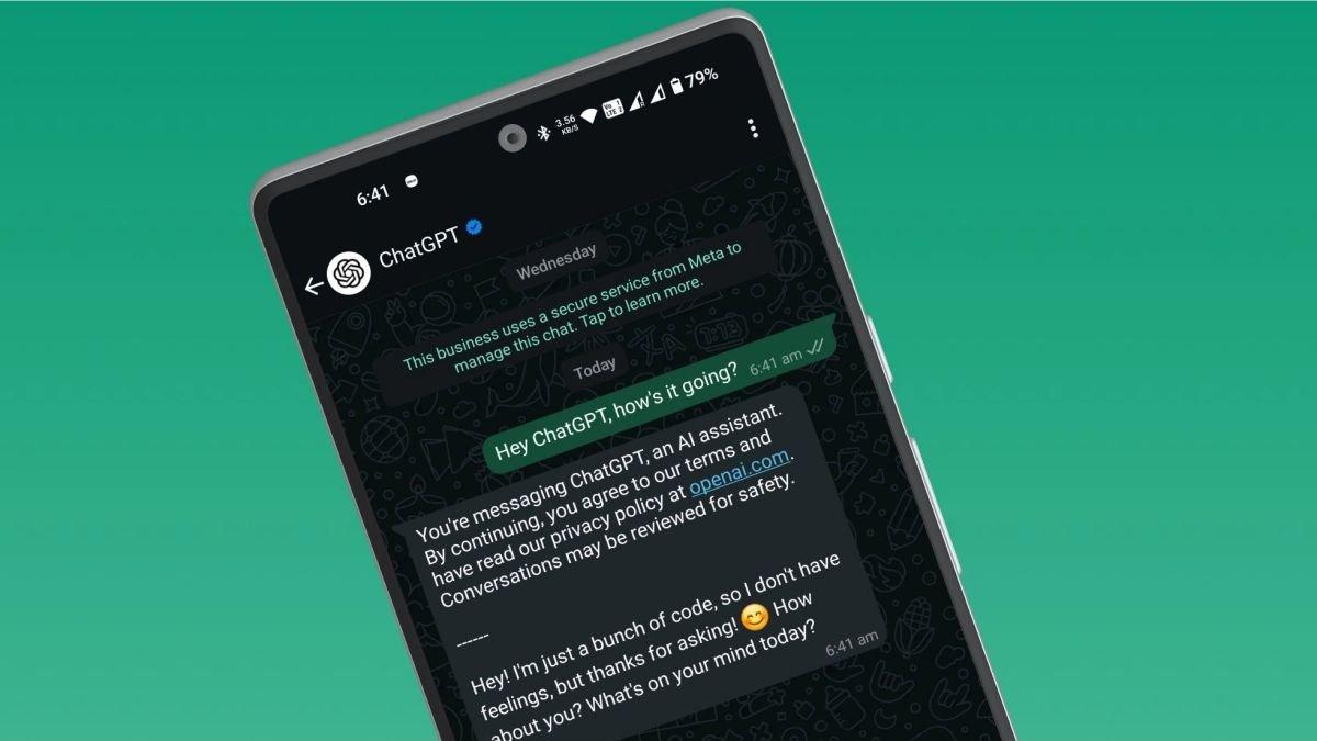 Ilustrasi memakai ChatGPT di WhatsApp, mudah dan praktis dilakukan