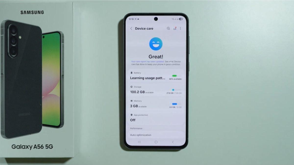 Ilustrasi mengecek RAM dan memori internal HP SAMSUNG lewat Device Care