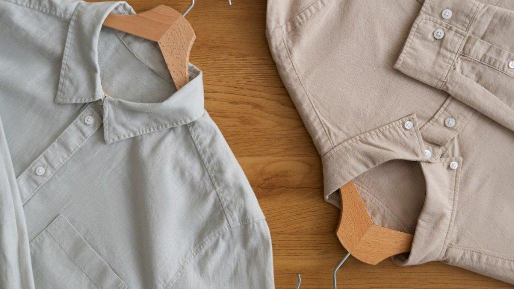 Ilustrasi pakaian berbahan linen