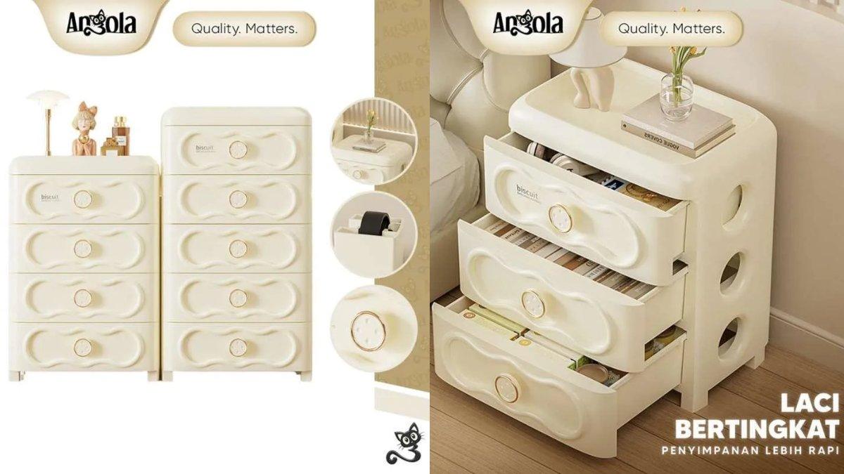 ANGOLA Laci Bertingkat Serbaguna C83-C85 Plastic Storage 