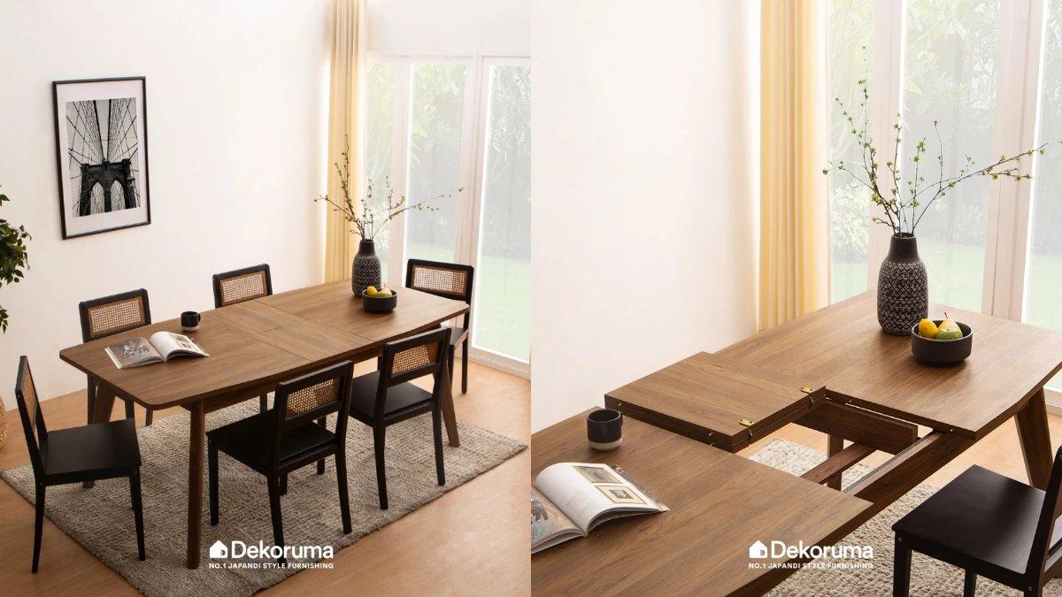 Dekoruma SETSU Meja Makan Kayu