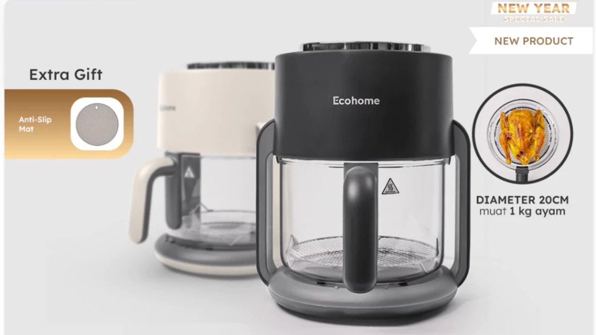 Ilustrasi penggunaan ECOHOME Air Fryer & Dehydrator 8 in 1 Function EAF-777.