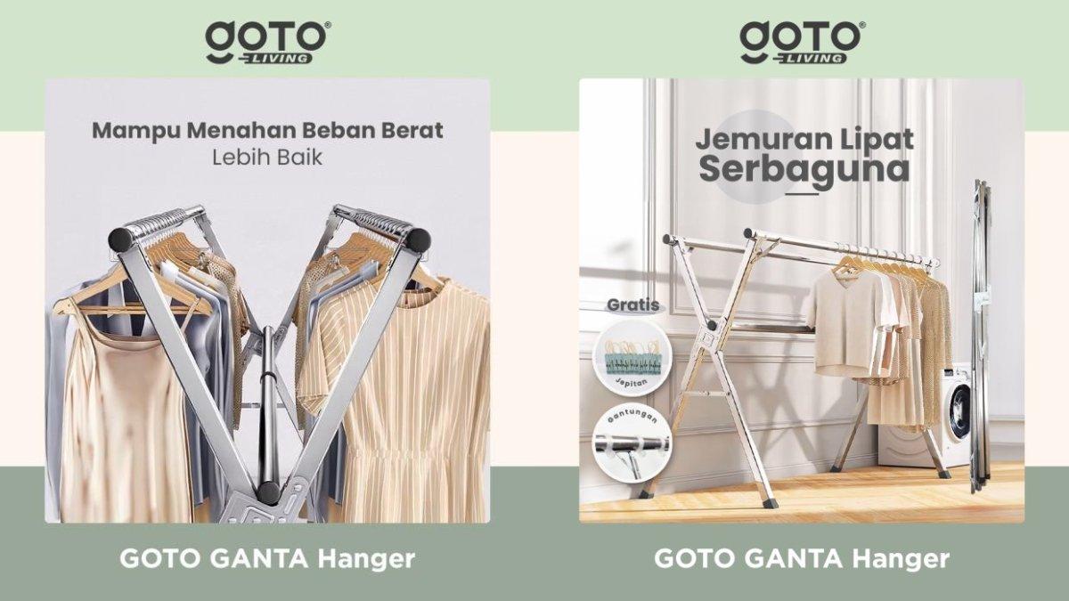 GOTO Ganta Tiang Jemuran Hanger Baju Pakaian